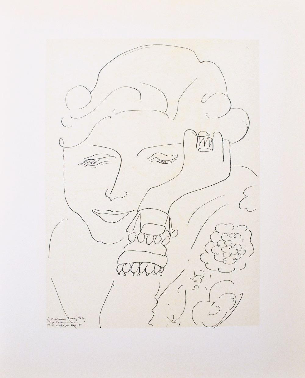 Henri Matisse, Madame Dorothy Parley, Portraits Par Henri Matisse, Hliogravure