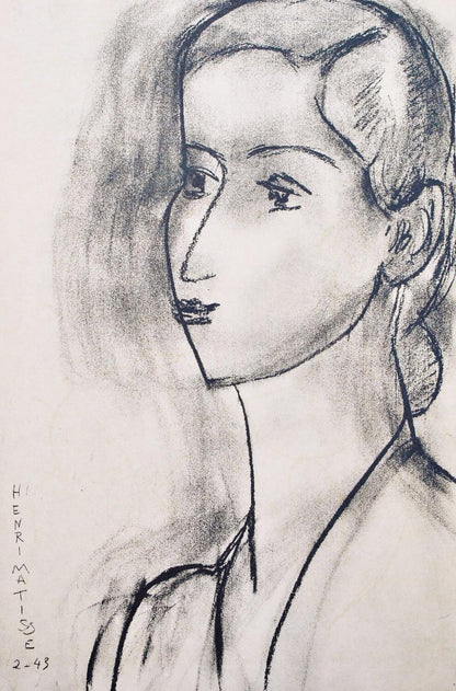Henri Matisse, Mademoiselle J.Leriche, Portraits Par Henri Matisse, Hliogravure