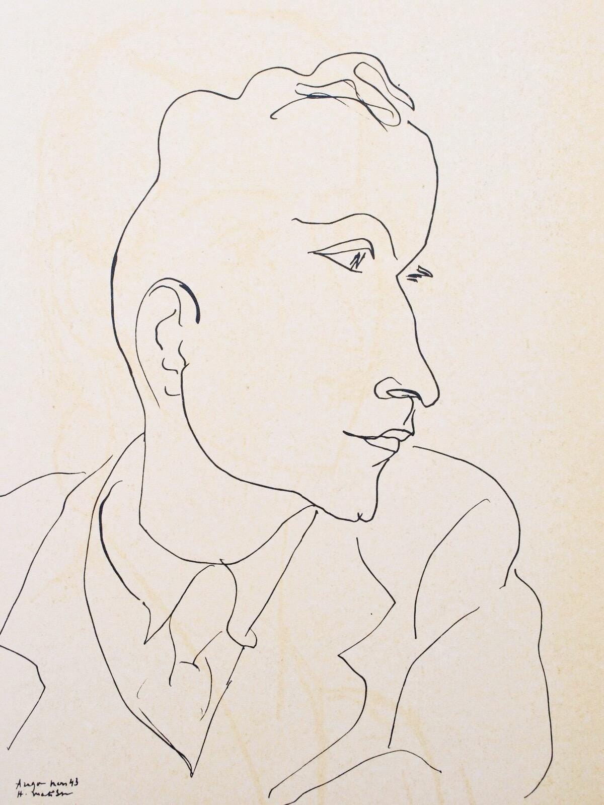 Henri Matisse, Louis Aragon, Portraits Par Henri Matisse, Hliogravure
