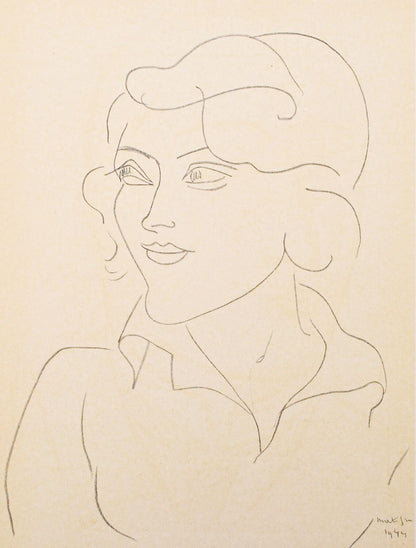 Henri Matisse, Mademoiselle A.Nelck, Portraits Par Henri Matisse, Hliogravure