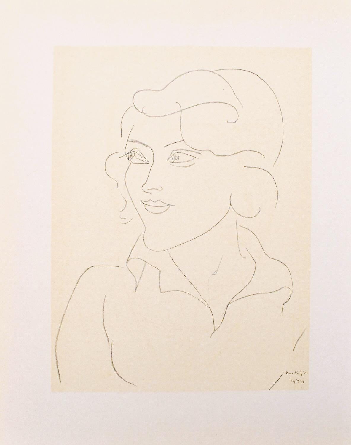Henri Matisse, Mademoiselle A.Nelck, Portraits Par Henri Matisse, Hliogravure
