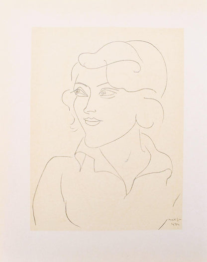 Henri Matisse, Mademoiselle A.Nelck, Portraits Par Henri Matisse, Hliogravure