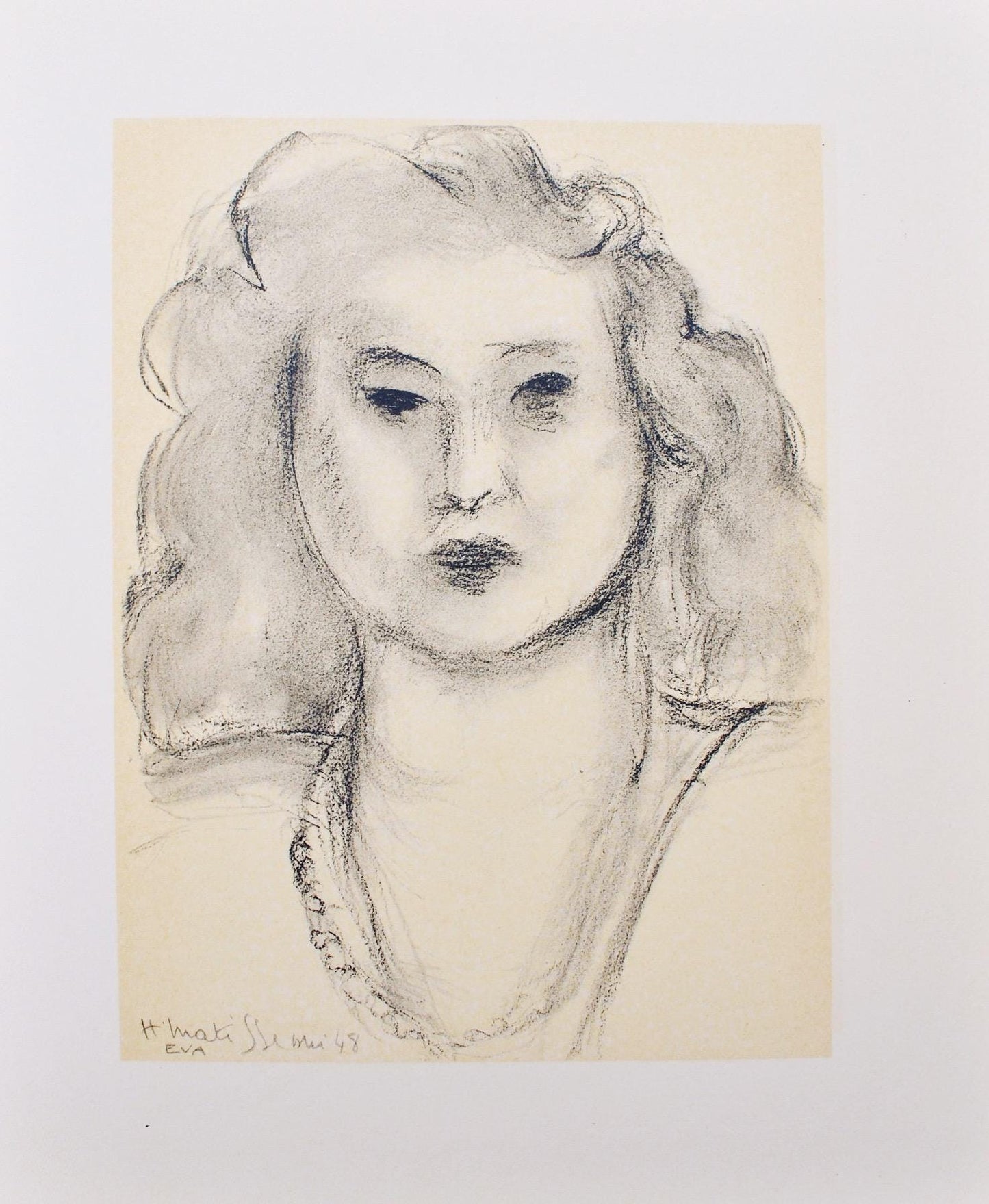 Henri Matisse, Madame Vava Duclos, Portraits Par Henri Matisse, Hliogravure