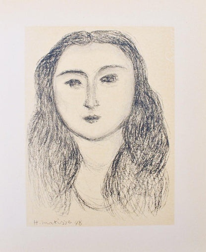 Henri Matisse, Madame Nadia Sednaoui, Portraits Par Henri Matisse, Hliogravure