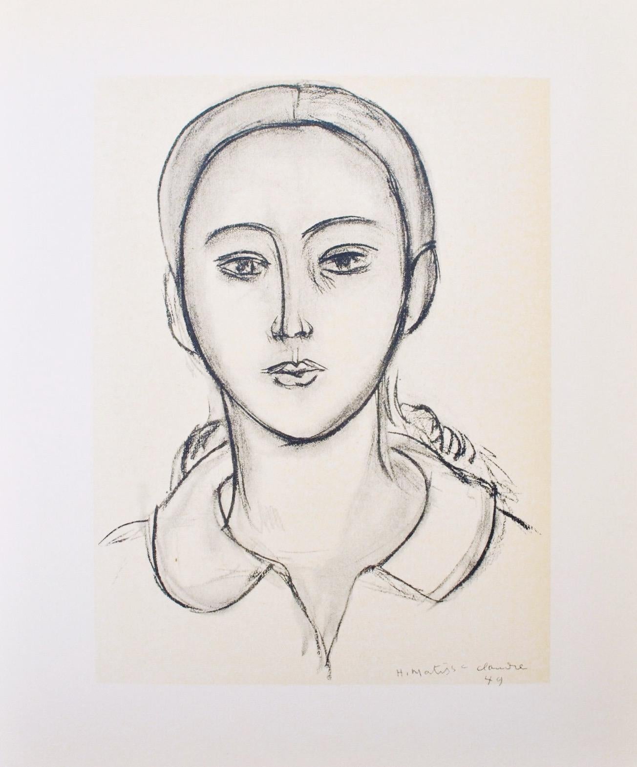 Henri Matisse, Mademoiselle C.P., Portraits Par Henri Matisse, Hliogravure