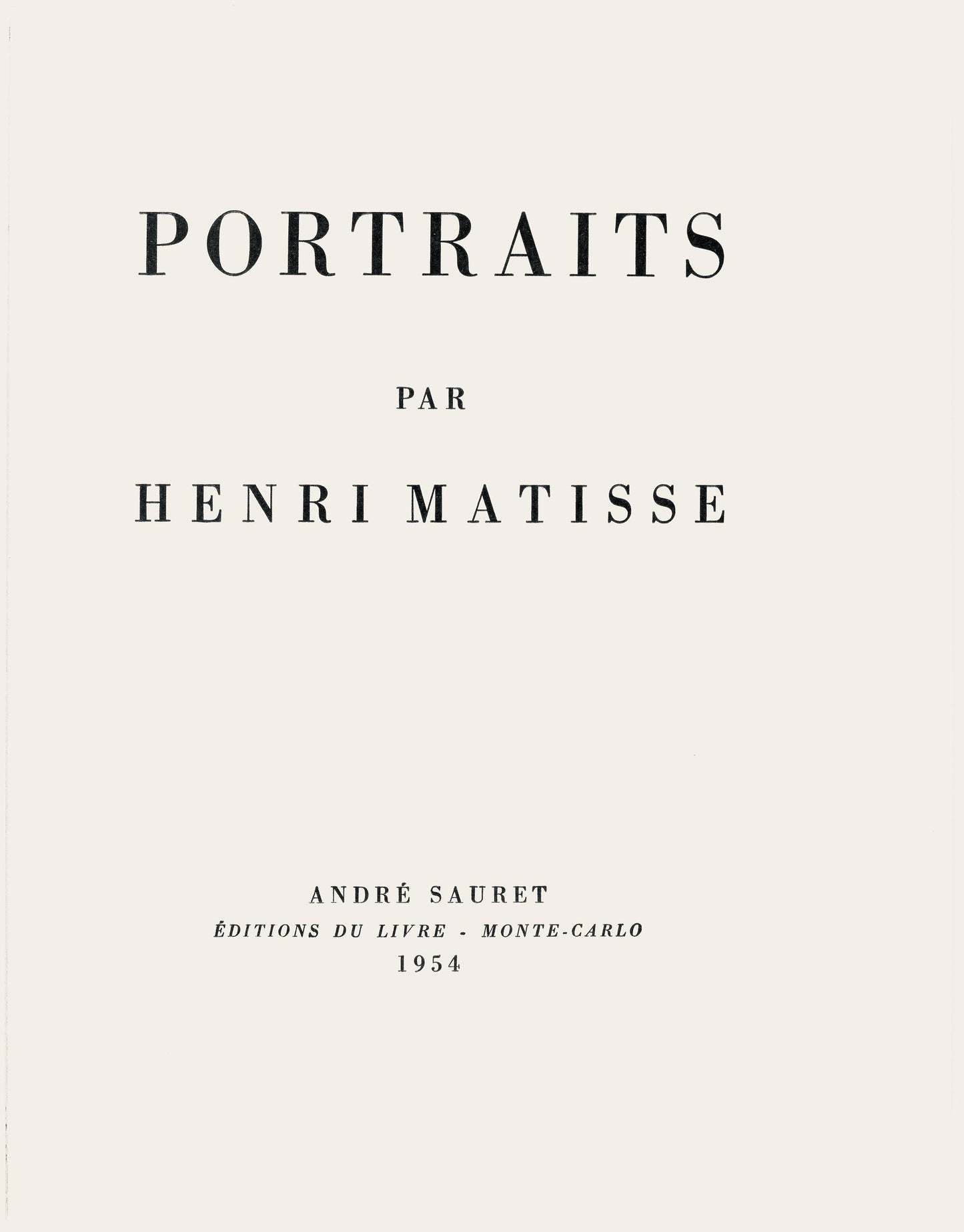 Henri Matisse, Georges Salles, Portraits Par Henri Matisse, Hliogravure