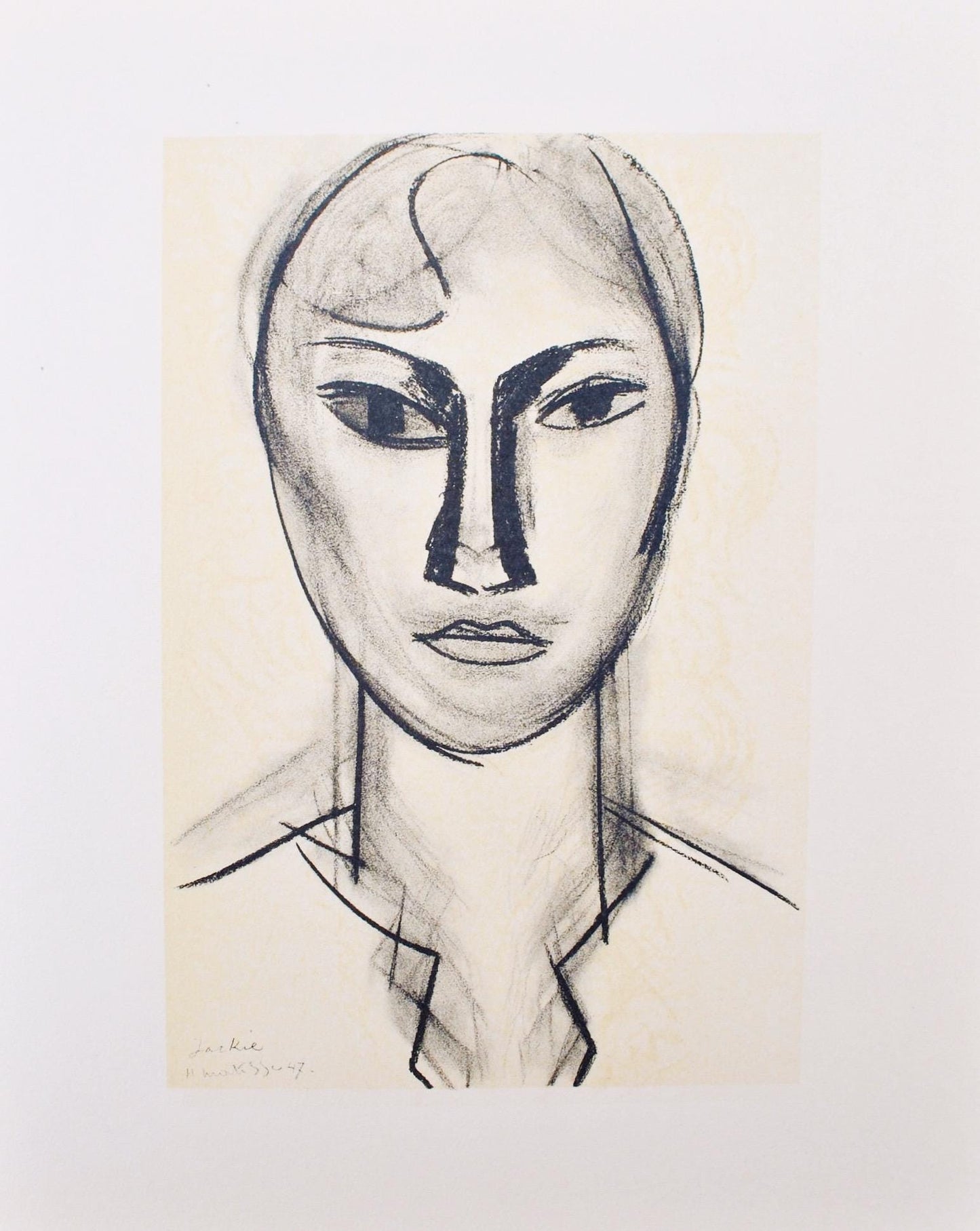 Henri Matisse, Mademoiselle Jacqueline Matisse, Portraits Par Henri Matisse, Hliogravure