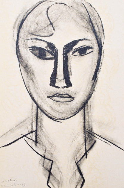 Henri Matisse, Mademoiselle Jacqueline Matisse, Portraits Par Henri Matisse, Hliogravure