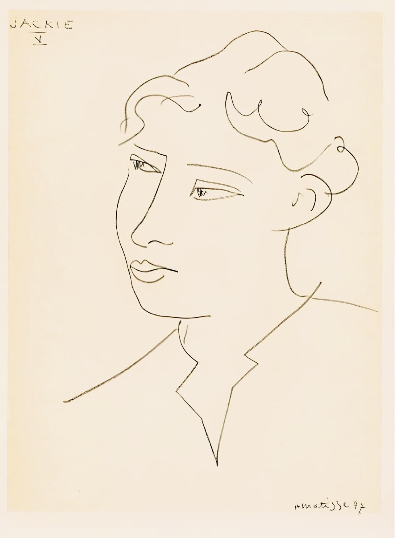 Henri Matisse, Mademoiselle Jacqueline Matisse, Portraits Par Henri Matisse, Hliogravure