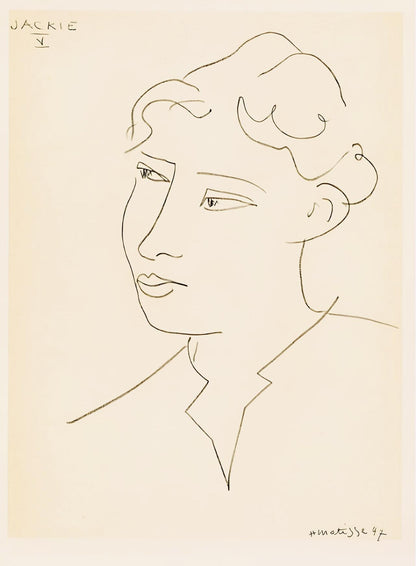 Henri Matisse, Mademoiselle Jacqueline Matisse, Portraits Par Henri Matisse, Hliogravure