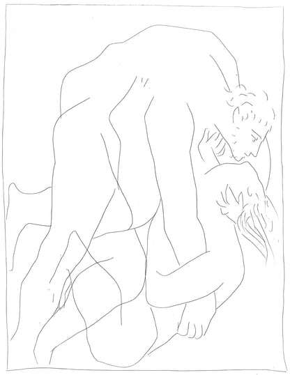 Pablo Picasso, Lutte Entre Tre Et Sa Belle-Sur Philomle, Les Mtamorphoses, Lithograph