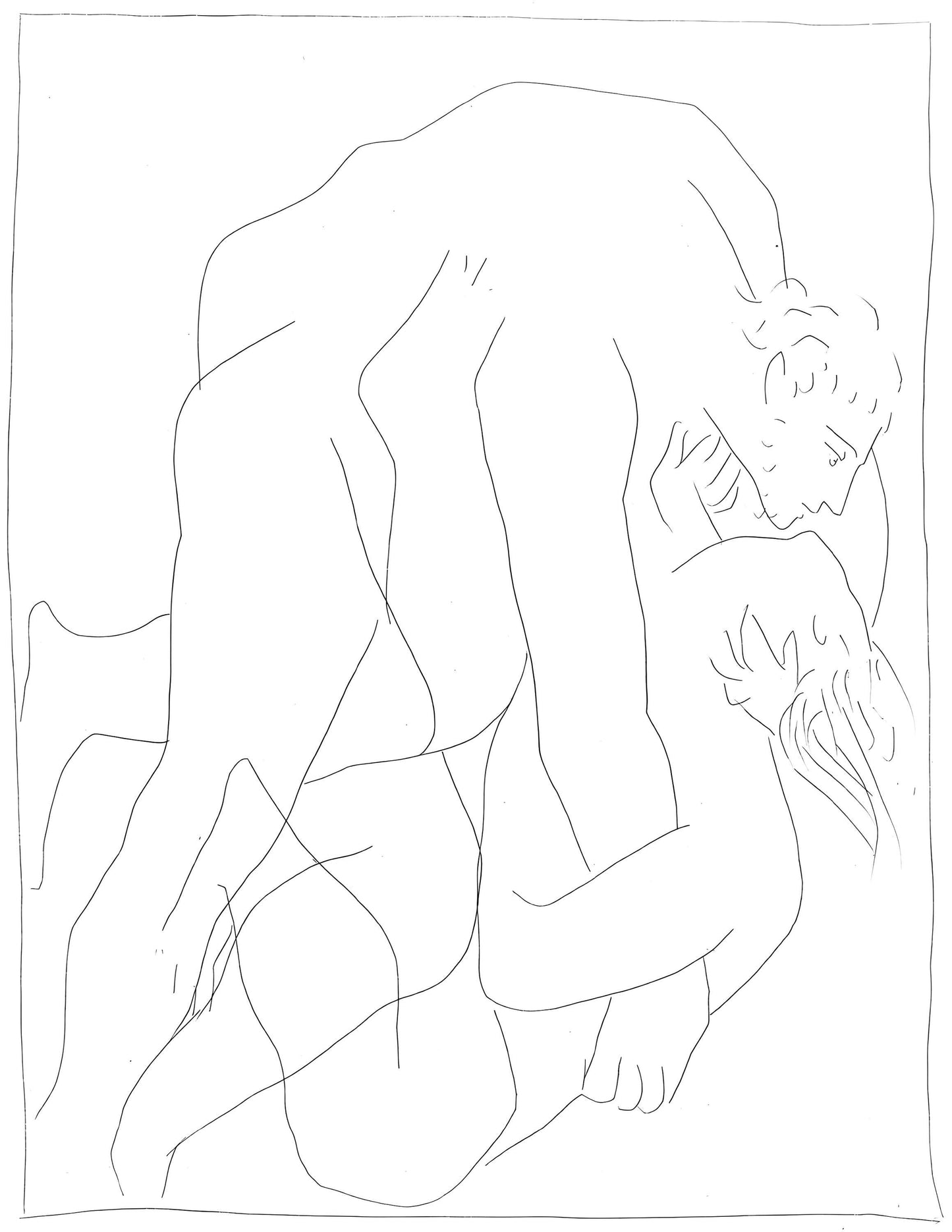 Pablo Picasso, Lutte Entre Tre Et Sa Belle-Sur Philomle, Les Mtamorphoses, Lithograph