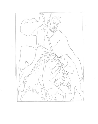 Pablo Picasso, Mlagre Tue Le Sanglier De Calydon, Les Mtamorphoses, Lithograph