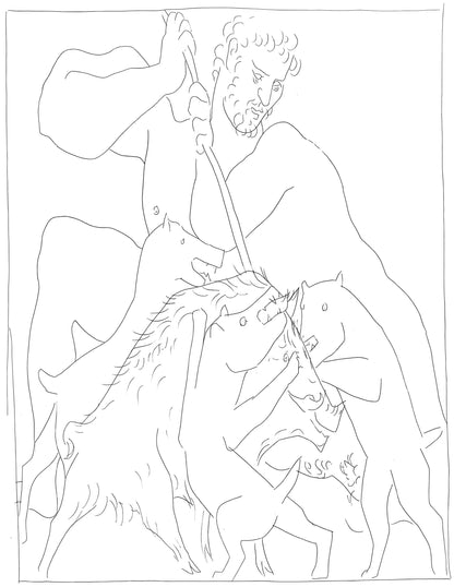 Pablo Picasso, Mlagre Tue Le Sanglier De Calydon, Les Mtamorphoses, Lithograph