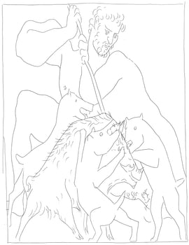 Pablo Picasso, Mlagre Tue Le Sanglier De Calydon, Les Mtamorphoses, Lithograph