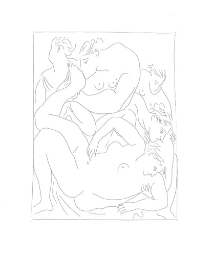 Pablo Picasso, Eurydice Pique Par Un Serpent, Les Mtamorphoses, Lithograph