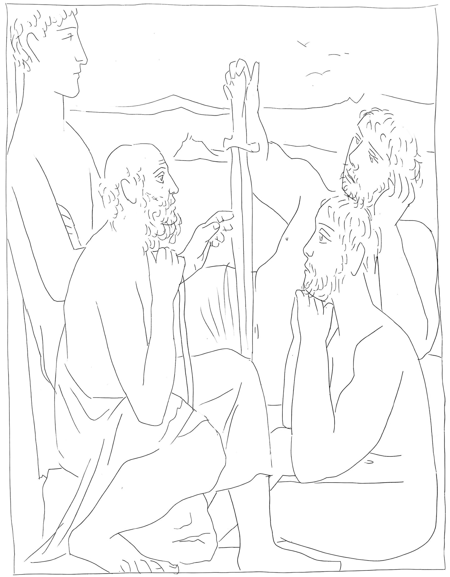 Pablo Picasso, Rcits De Nestor Sur La Guerre De Troie, Les Mtamorphoses, Lithograph