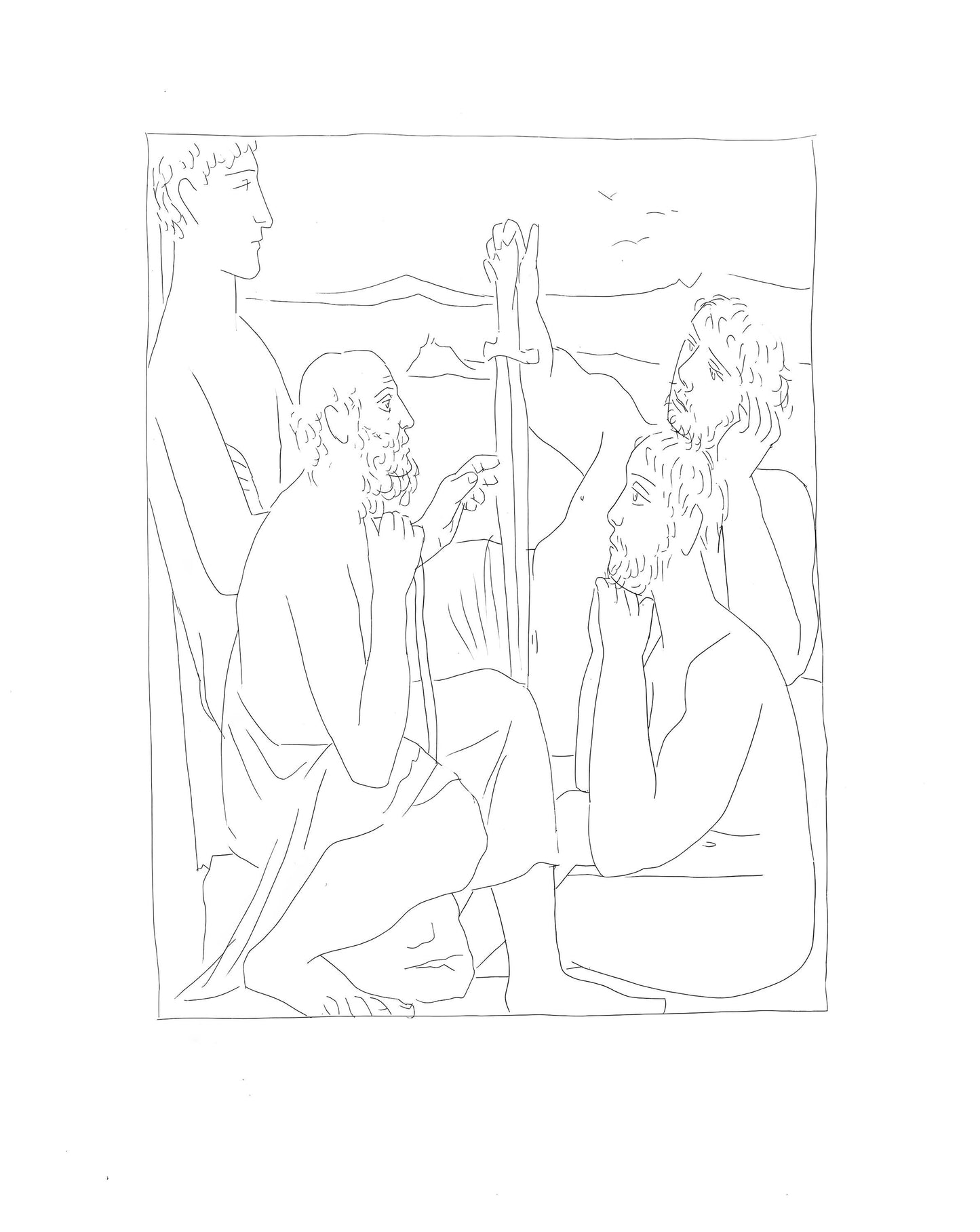 Pablo Picasso, Rcits De Nestor Sur La Guerre De Troie, Les Mtamorphoses, Lithograph