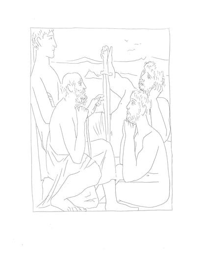 Pablo Picasso, Rcits De Nestor Sur La Guerre De Troie, Les Mtamorphoses, Lithograph