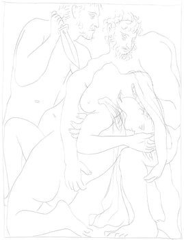 Pablo Picasso, Polyxne, Fille De Priam, Est Gorge Sur La Tombe D'Achille, Les Mtamorphoses,