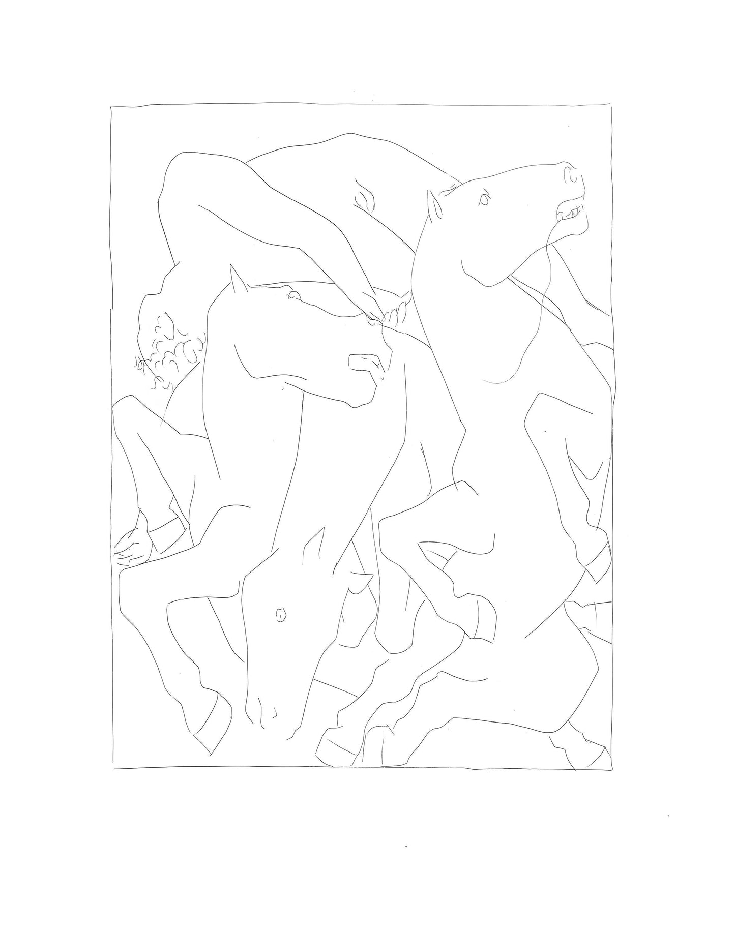 Pablo Picasso, Chute De Phathon Avec Le Char Du Soleil, Les Mtamorphoses, Lithograph