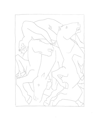 Pablo Picasso, Chute De Phathon Avec Le Char Du Soleil, Les Mtamorphoses, Lithograph