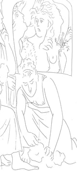 Pablo Picasso, Les Filles De Minyas Refusent De Reconnatre Le Dieu Bacchus, Les Mtamorphoses,