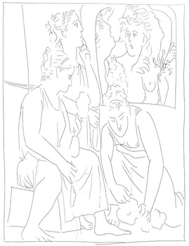 Pablo Picasso, Les Filles De Minyas Refusent De Reconnatre Le Dieu Bacchus, Les Mtamorphoses,