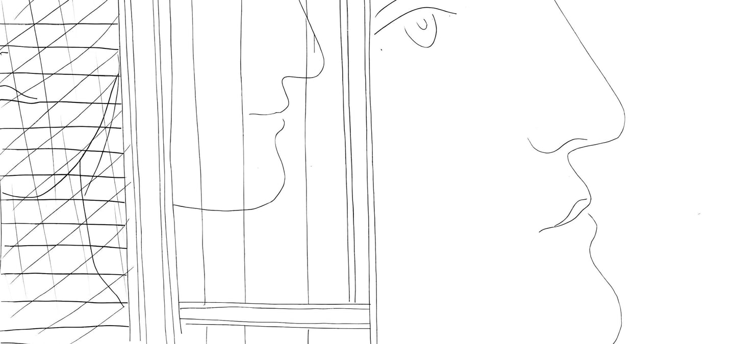 Pablo Picasso, Trois Fragments De Ttes, Les Mtamorphoses, Lithograph