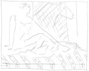 Pablo Picasso, Femme Assise Et Cheval, Les Mtamorphoses, Lithograph