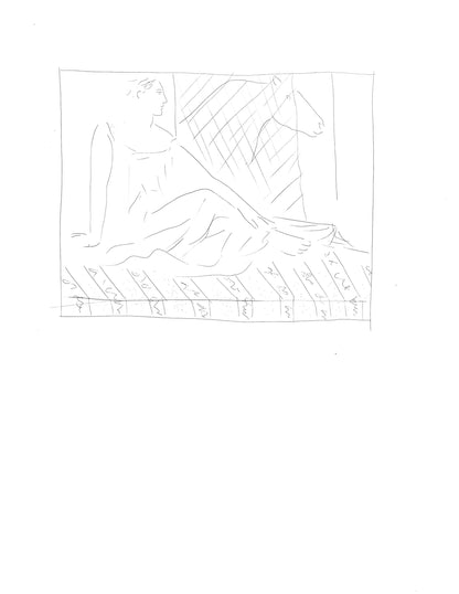 Pablo Picasso, Femme Assise Et Cheval, Les Mtamorphoses, Lithograph