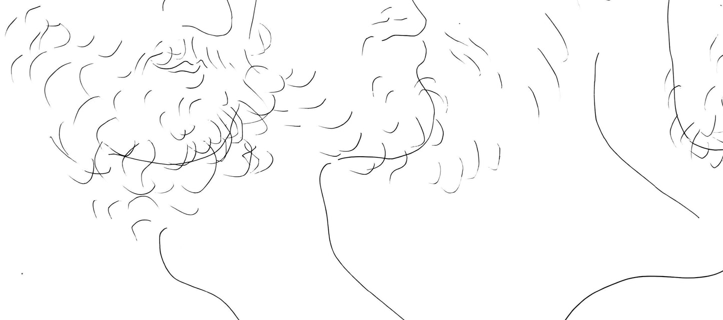 Pablo Picasso, Quatres Ttes D'Hommes, Les Mtamorphoses, Lithograph