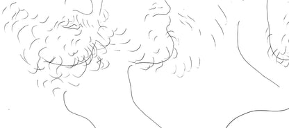 Pablo Picasso, Quatres Ttes D'Hommes, Les Mtamorphoses, Lithograph