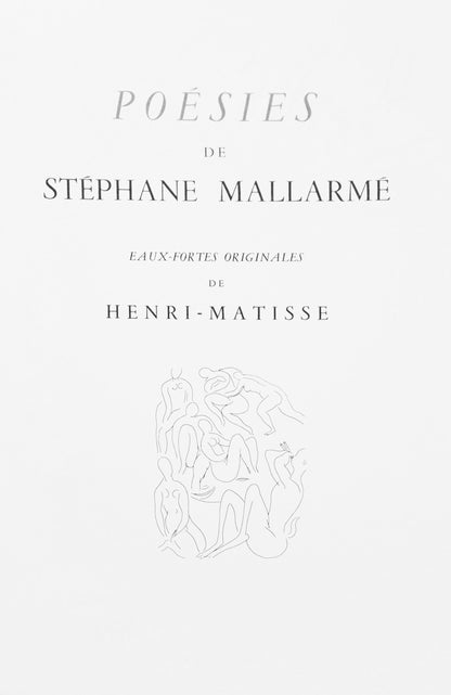 Henri Matisse, Le Pitre Chti, Posies De Stphane Mallarm, Lithograph