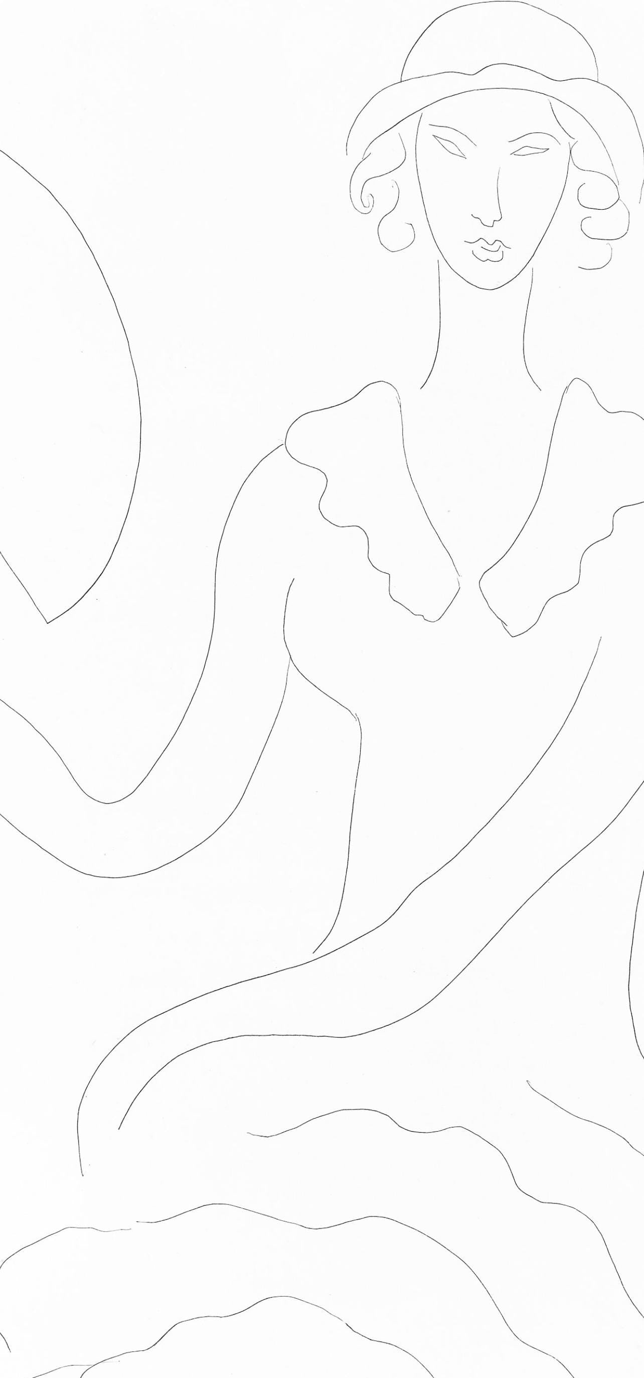 Henri Matisse, Ventail De Madame Mallarm, Posies De Stphane Mallarm, Lithograph