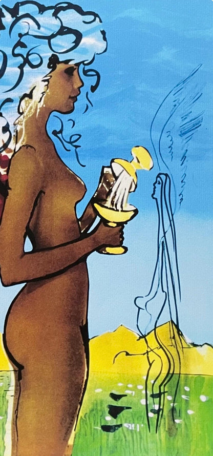 Salvador Dali, La Promesse De L'Amour, Signed, Archival Pigment Print