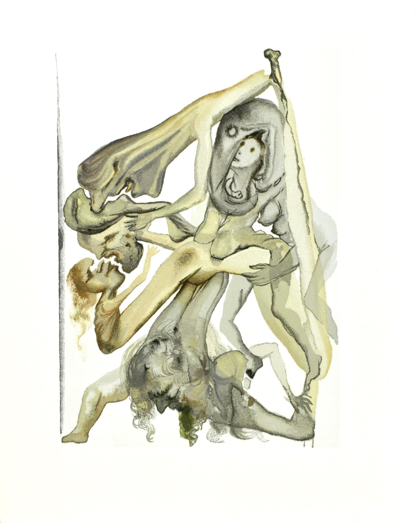 Salvador Dali, Lenfer Iv (Michler/Lpsinger 1039-1138; Field 189-200), La Divine Comdie, Woodcut