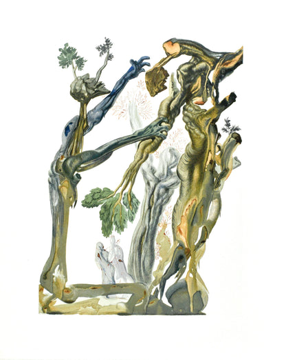 Salvador Dali, Lenfer Xiii (Michler/Lpsinger 1039-1138; Field 189-200), La Divine Comdie, Woodcut