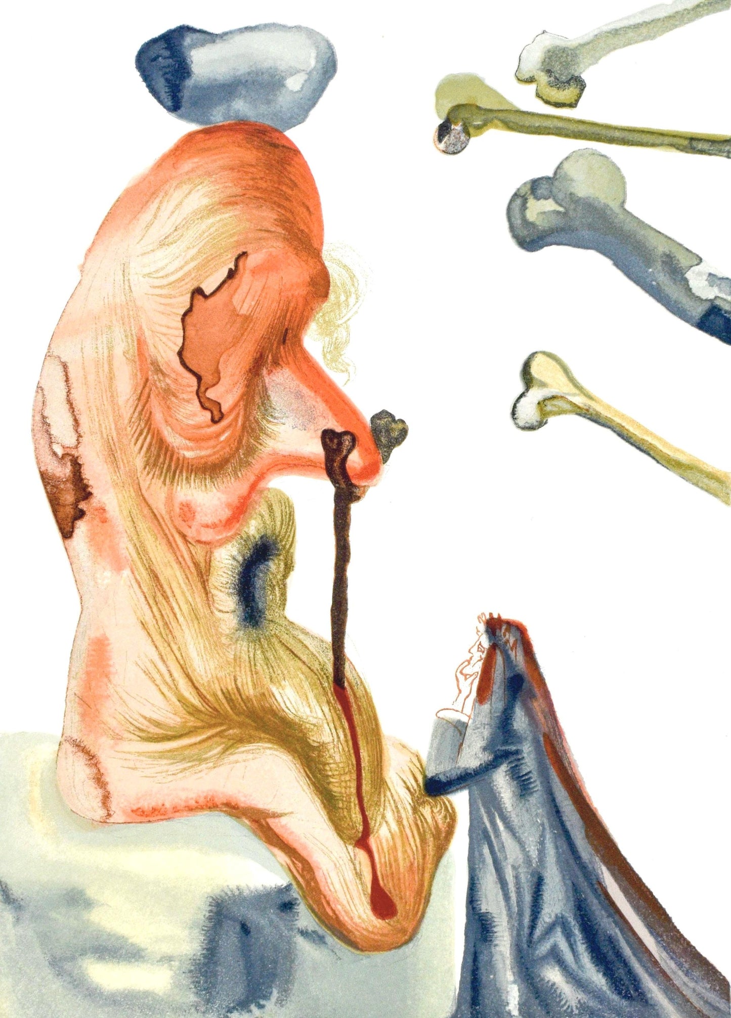 Salvador Dali, Lenfer Xviii (Michler/Lpsinger 1039-1138; Field 189-200), La Divine Comdie, Woodcut