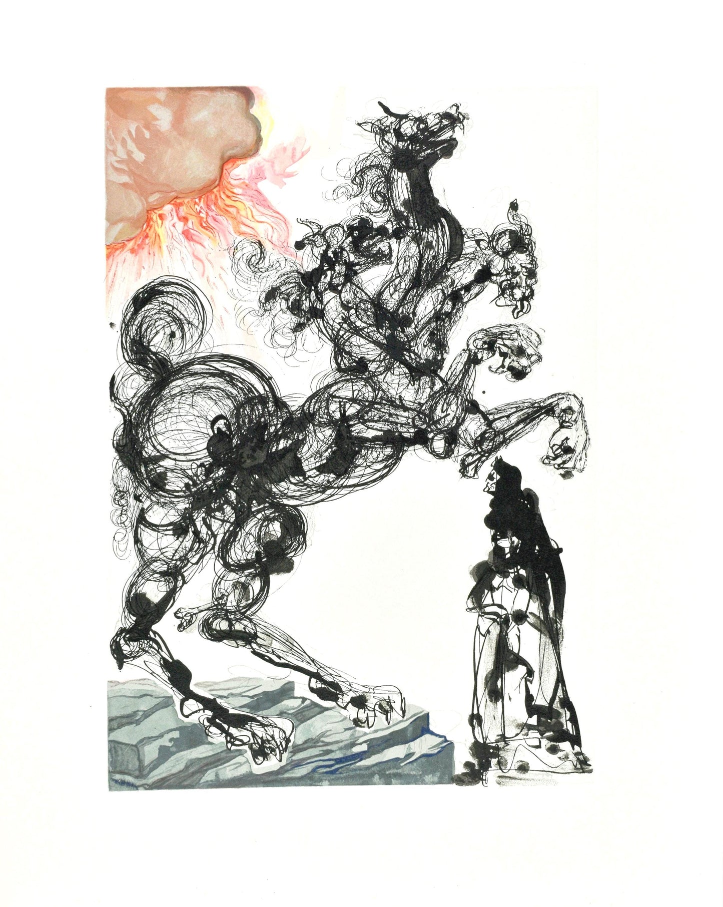 Salvador Dali, Lenfer Vi (Michler/Lpsinger 1039-1138; Field 189-200), La Divine Comdie, Woodcut