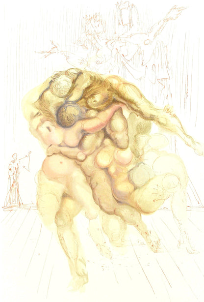 Salvador Dali, Lenfer Viii (Michler/Lpsinger 1039-1138; Field 189-200), La Divine Comdie, Woodcut