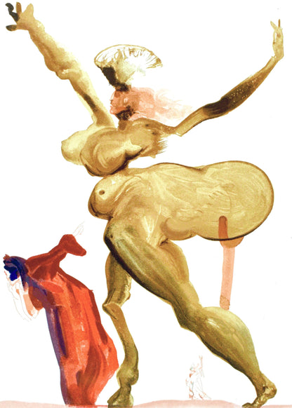 Salvador Dali, Lenfer Xxxiii (Michler/Lpsinger 1039-1138; Field 189-200), La Divine Comdie, Woodcut