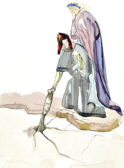 Salvador Dali, Lenfer Xxxii (Michler/Lpsinger 1039-1138; Field 189-200), La Divine Comdie, Woodcut