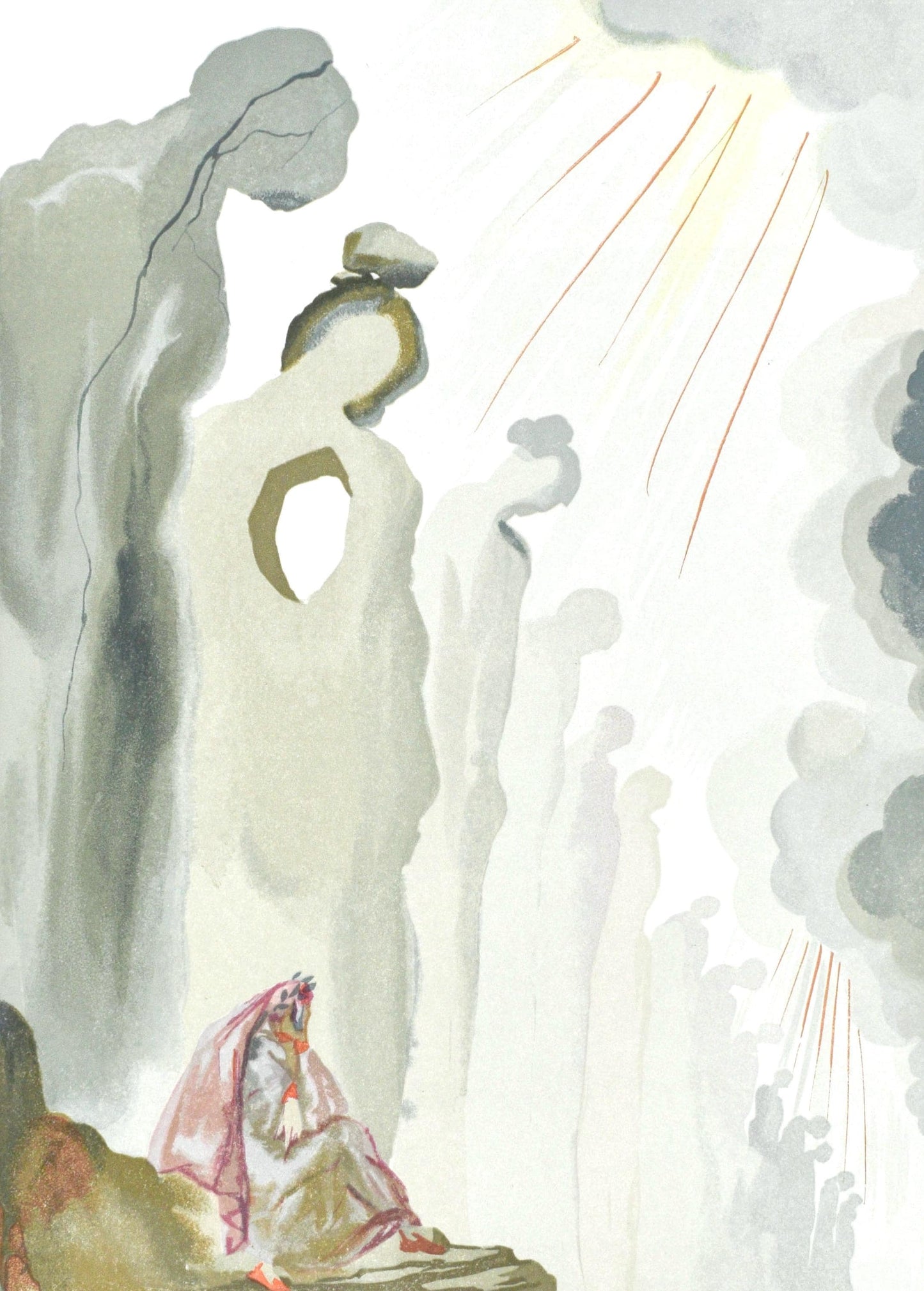 Salvador Dali, Le Purgatoire Xiii (Michler/Lpsinger 1039-1138; Field 189-200), La Divine Comdie,