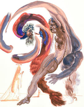 Salvador Dali, Le Purgatoire Xviii (Michler/Lpsinger 1039-1138; Field 189-200), La Divine Comdie,