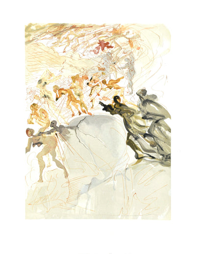 Salvador Dali, Le Purgatoire Xxv (Michler/Lpsinger 1039-1138; Field 189-200), La Divine Comdie,
