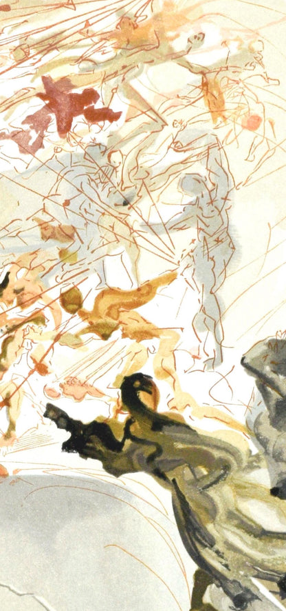 Salvador Dali, Le Purgatoire Xxv (Michler/Lpsinger 1039-1138; Field 189-200), La Divine Comdie,