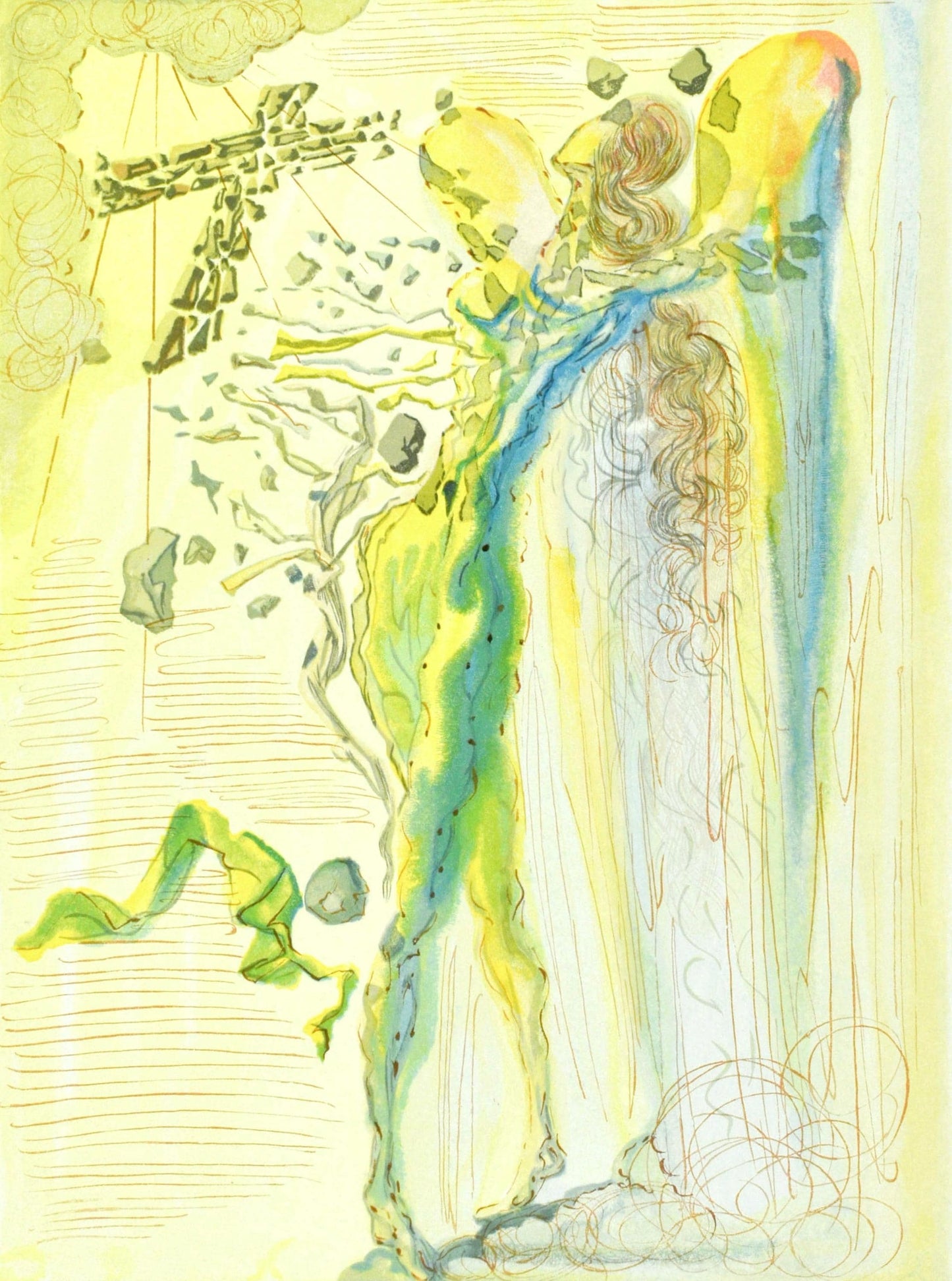 Salvador Dali, Le Paradis Xii (Michler/Lpsinger 1039-1138; Field 189-200), La Divine Comdie, Woodcut