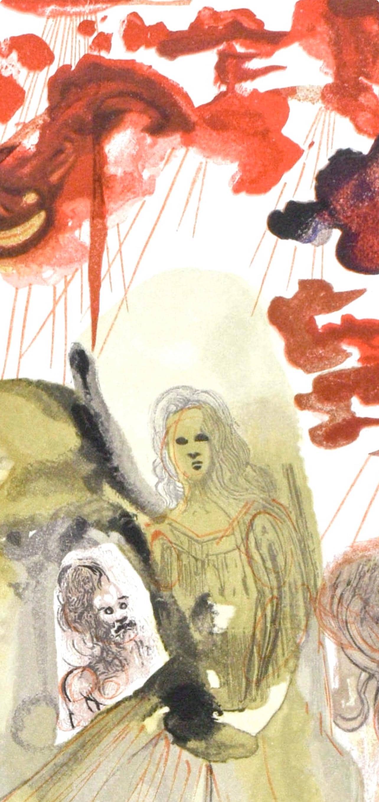 Salvador Dali, Le Purgatoire Xxviii (Michler/Lpsinger 1039-1138; Field 189-200), La Divine Comdie,