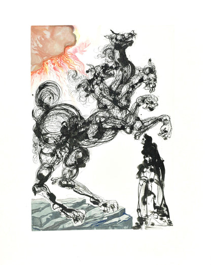 Salvador Dali, Inferno Vi (Michler/Lpsinger 1039-1138; Field 189-200), La Divina Commedia, Woodcut